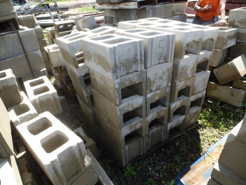 Pallet of Cement Blocks #5 | NCS Construction 2016 | K-BID