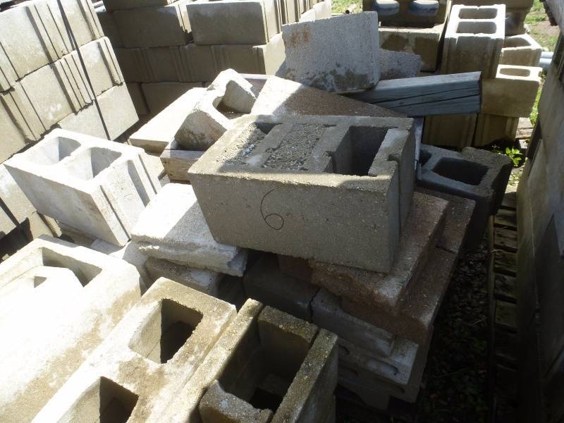 Pallet of Cement Blocks #6 | NCS Construction 2016 | K-BID