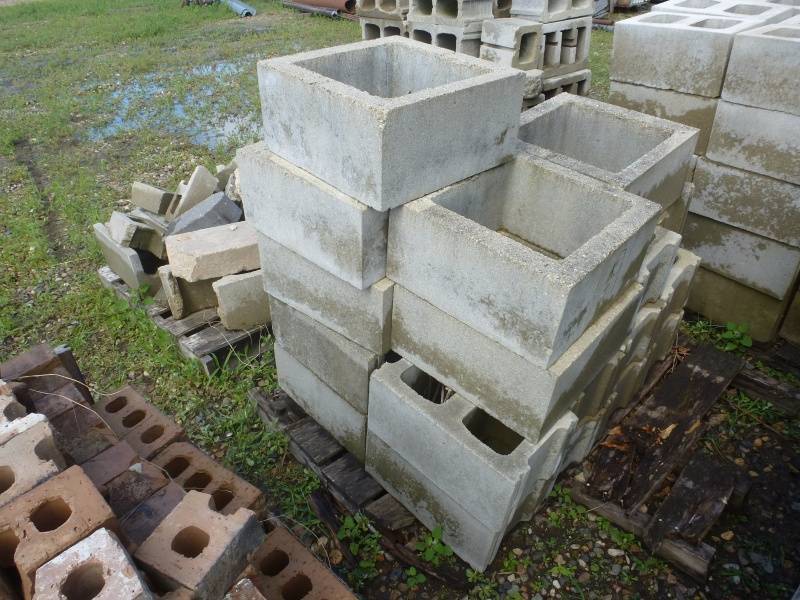 Pallet of Cement Blocks #9 | NCS Construction 2016 | K-BID
