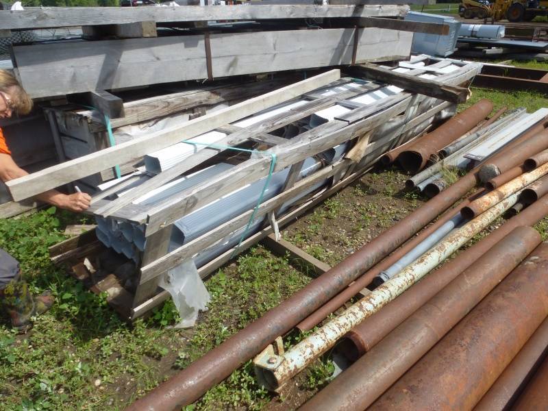 Pallet of Rain Down Spouts #1