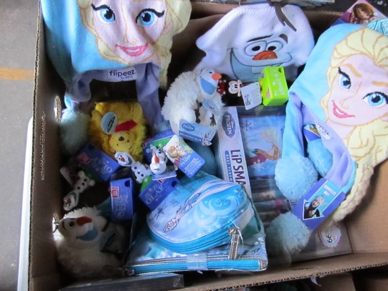 lot 73 image: Box of Frozen and other toys...
