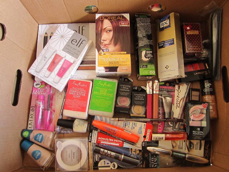 lot 80 image: Box of assorted cosmetics...