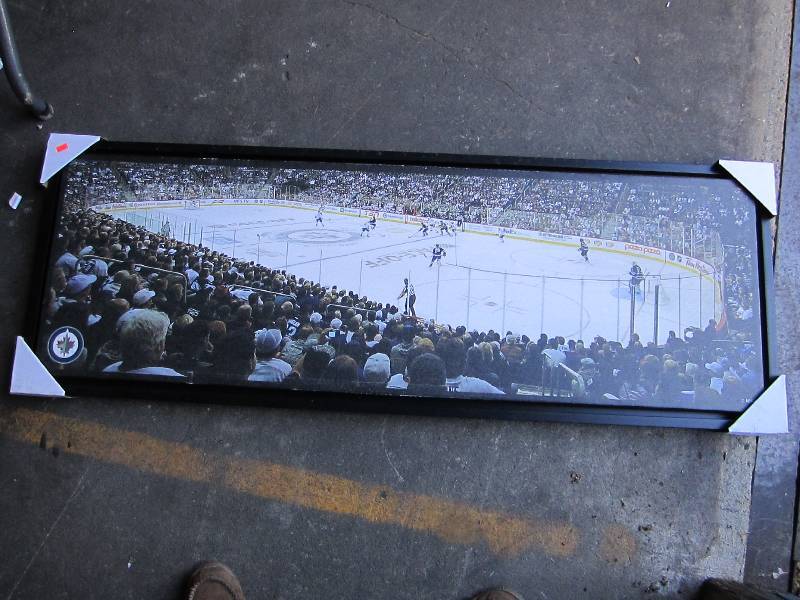 lot 103 image: Hockey wall canvas...