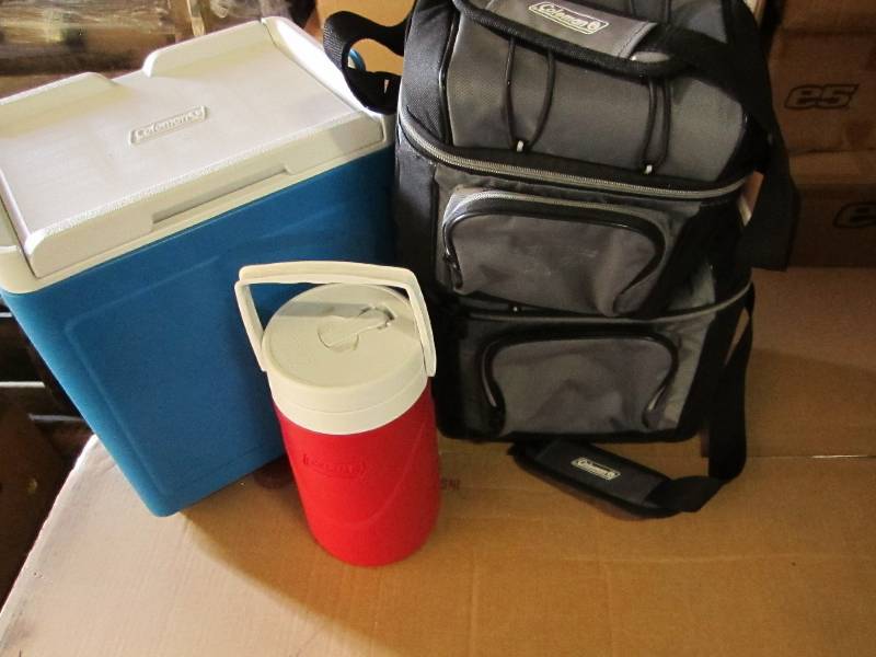 lot 115 image: Lot of coolers, all new, Coleman, 2...