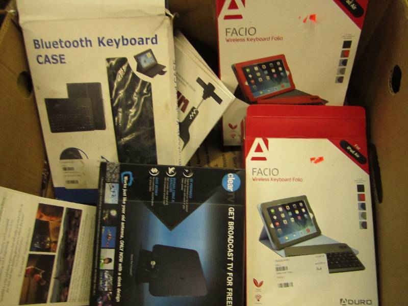 lot 131 image: Lot of electronics cases and DVDs...