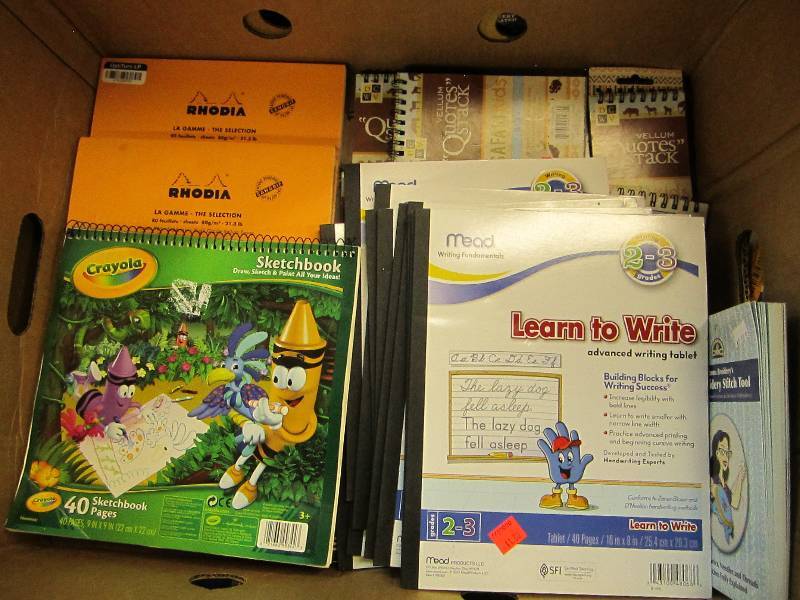 lot 132 image: Lot of notebooks and paper...