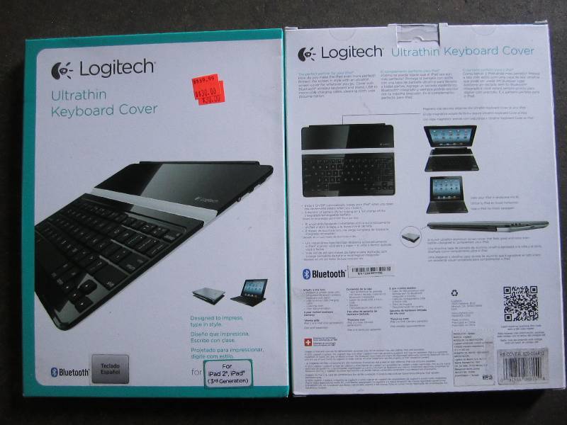 lot 138 image: Lot of 2 Logitech ultrathin keyboar...
