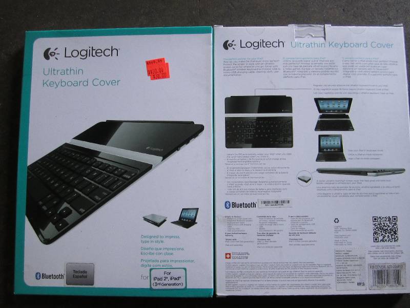 lot 139 image: Lot of 2 Logitech ultrathin keyboar...