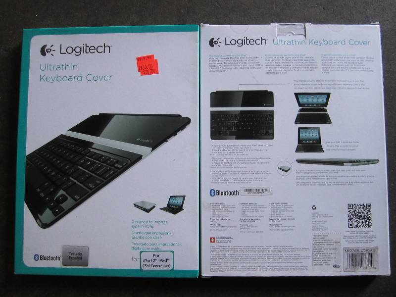 lot 140 image: Lot of 2 Logitech ultrathin keyboar...