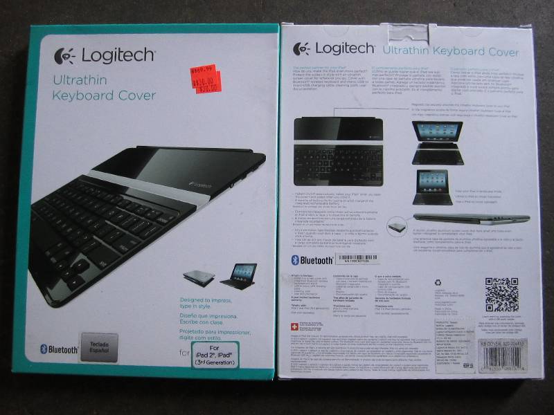 lot 141 image: Lot of 2 Logitech ultrathin keyboar...