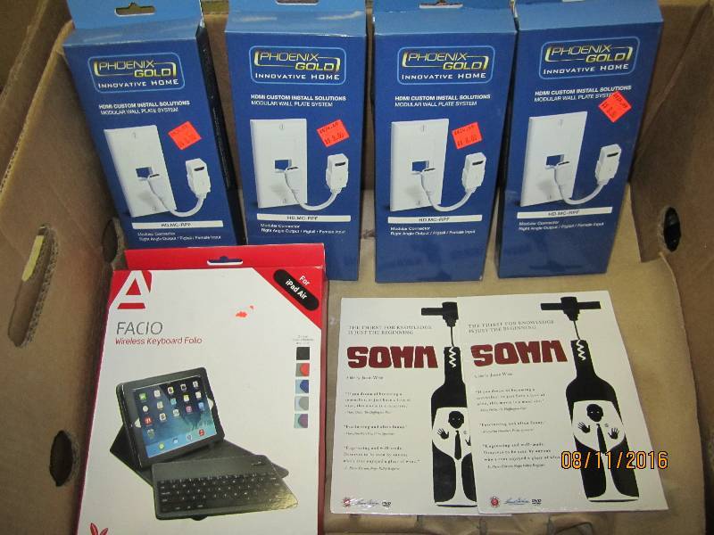 lot 147 image: Lot of electronics cases and DVDs...