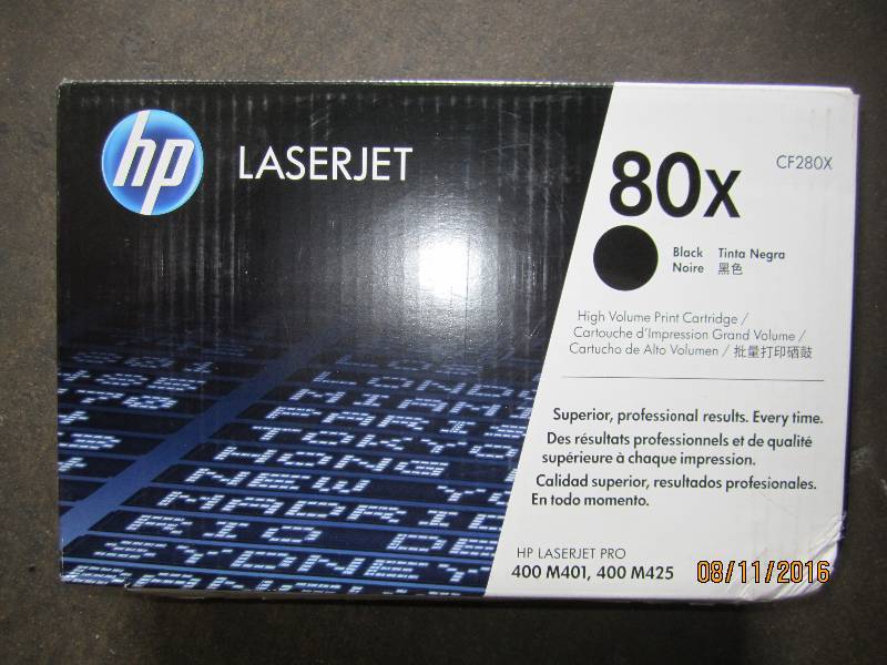 lot 157 image: HP 80x blck laserjet print cartridg...
