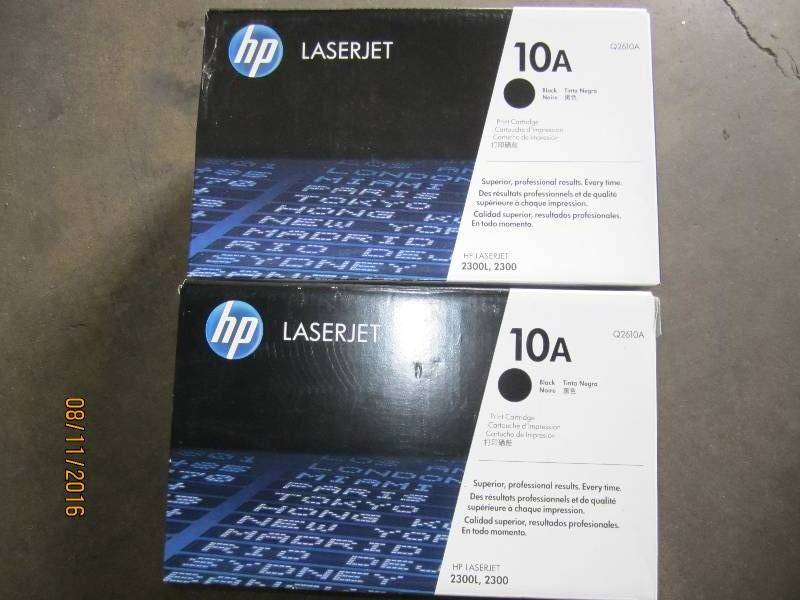 lot 161 image: 2 HP Laserjet 10A print cartridges...