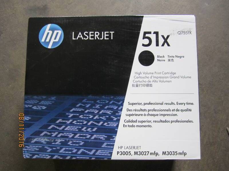 lot 162 image: HP Laserjet 51X print cartridge...