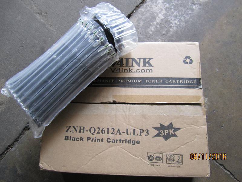lot 174 image: 3 Black toner cartridges, Q2612A...