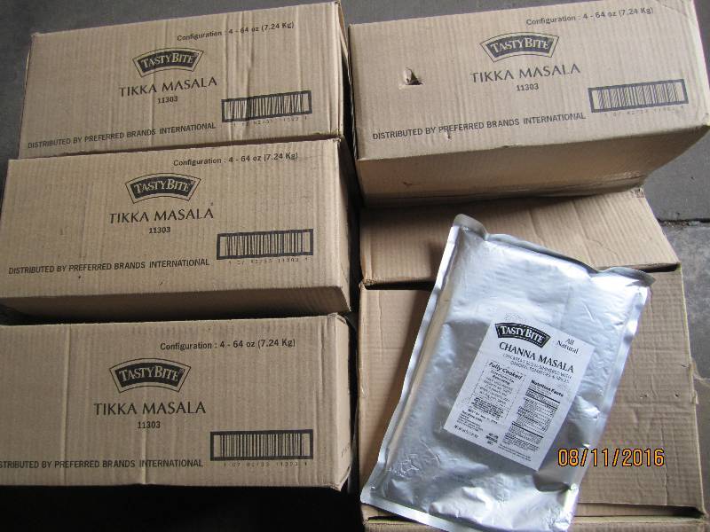lot 195 image: 5 Case Lot of Tasty Bite Channa Mas...