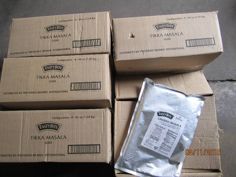 lot 196 image: 5 Case Lot of Tasty Bite Channa Mas...