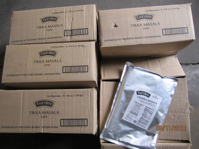 lot 198 image: 5 Case Lot of Tasty Bite Channa Mas...