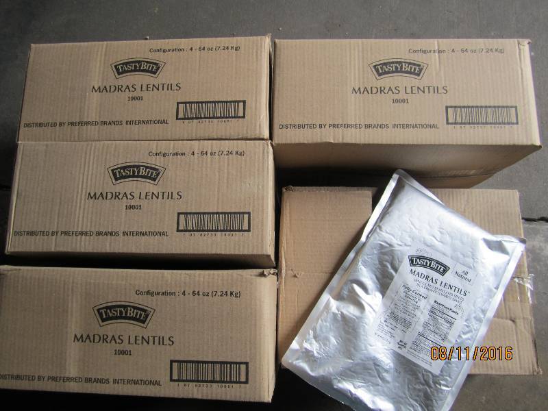 lot 206 image: 5 Cases of Tasty Bite Madras Lentil...