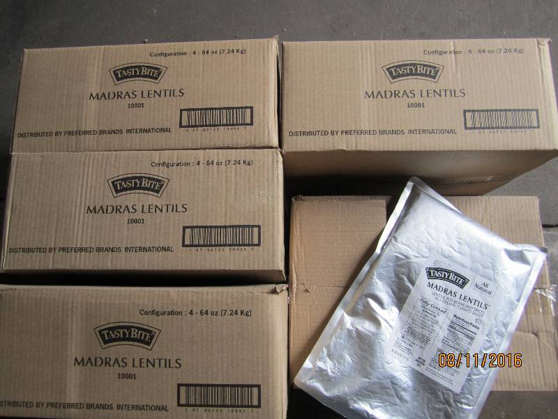 lot 207 image: 5 Cases of Tasty Bite Madras Lentil...
