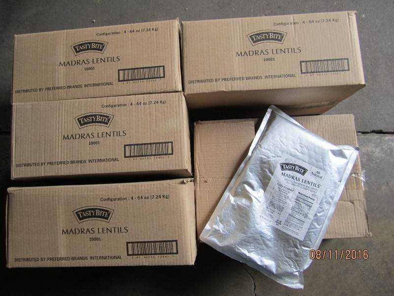 lot 213 image: 5 Cases of Tasty Bite Madras Lentil...
