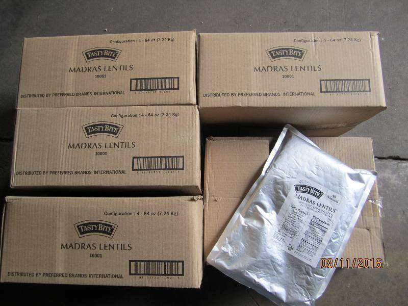 lot 214 image: 5 Cases of Tasty Bite Madras Lentil...