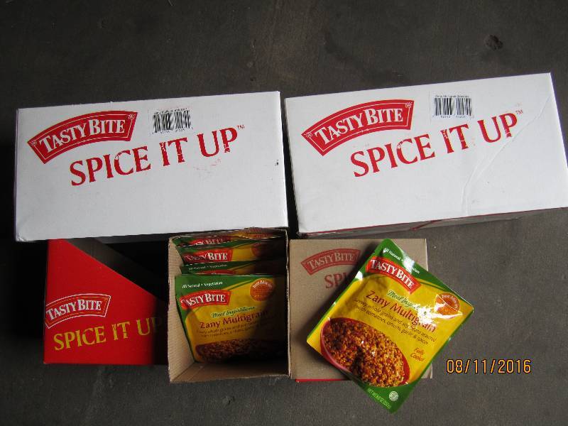lot 218 image: 3 Cases, 12 packs per case Tasty Bi...
