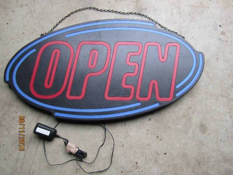lot 48 image: Electric OPEN sign, 35 wide...