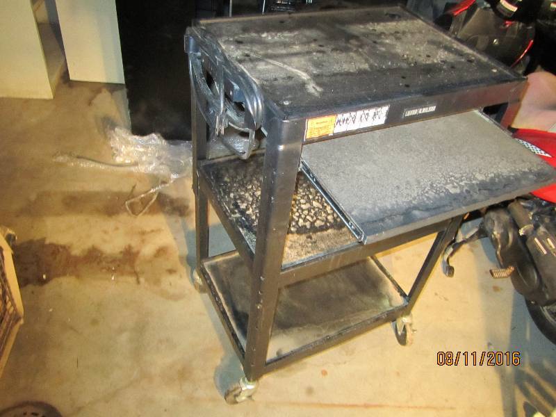 lot 239 image: Audio  Visual cart with electrical...