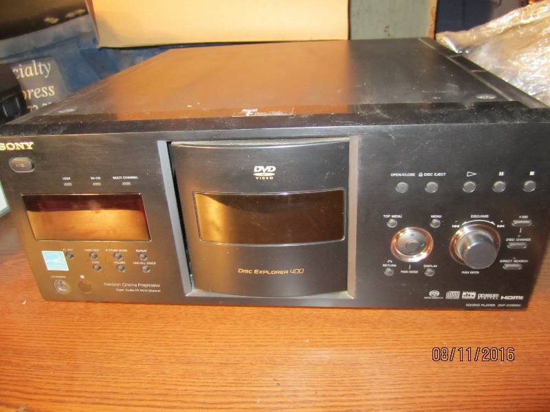 lot 254 image: Sony 400 CD  DVD Player DVP-CX995V...