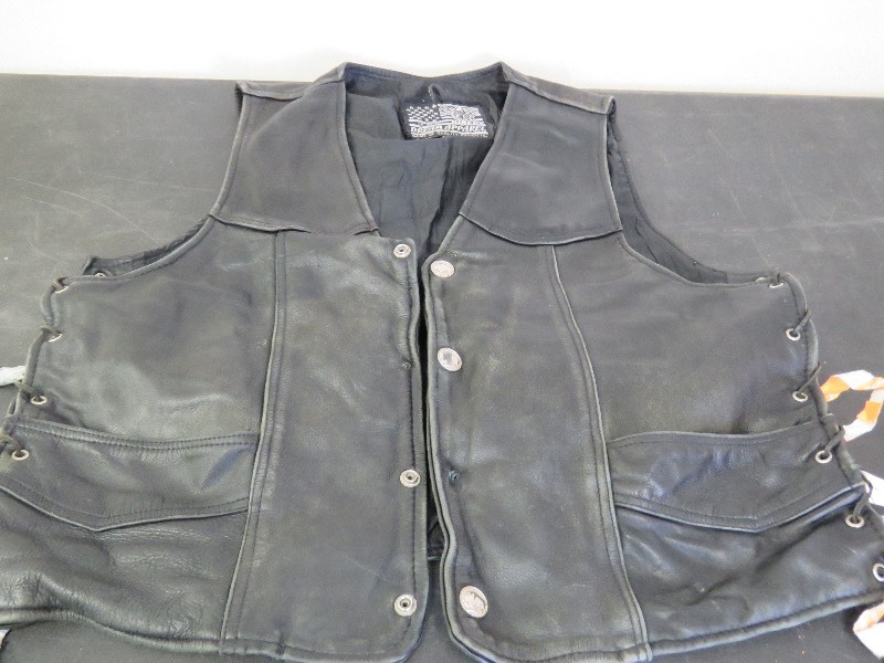 Motorcycle Leather Vest