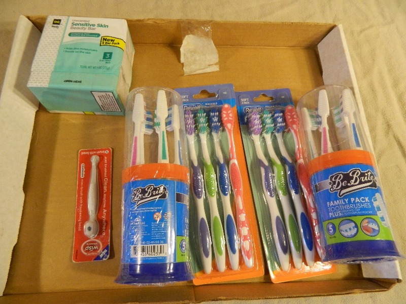 New Toothbrushes and Soap