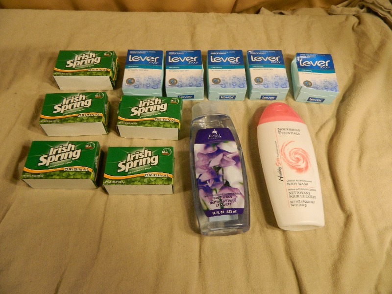 2 New Shower Gels and 10 Bars of Soap