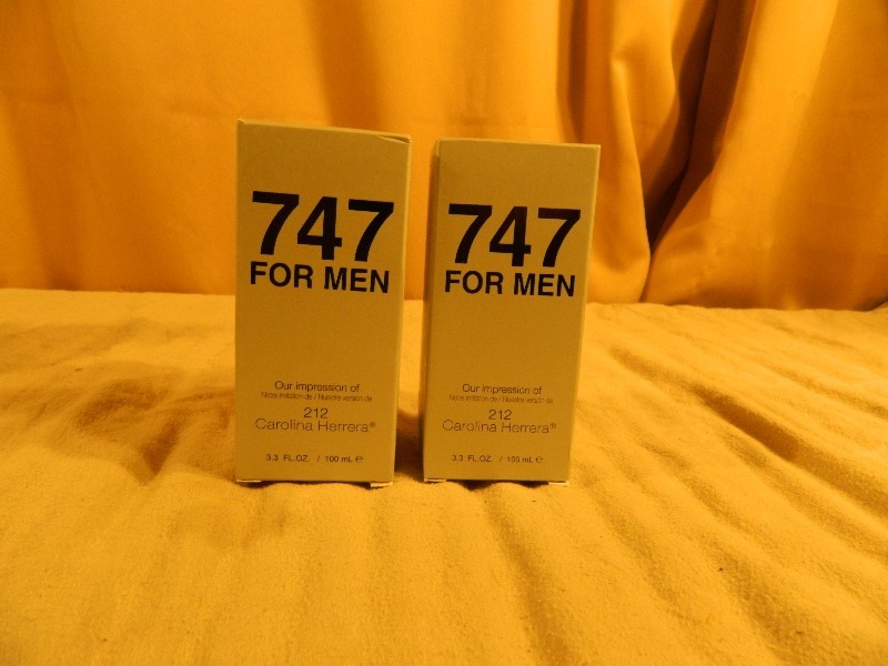 2 New 747 for Men Cologne