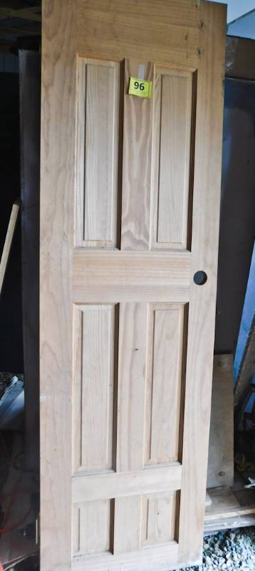 Solid hardwood door