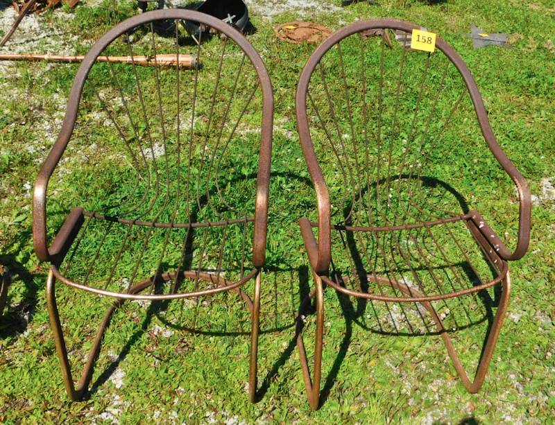 vintage rusty chairs