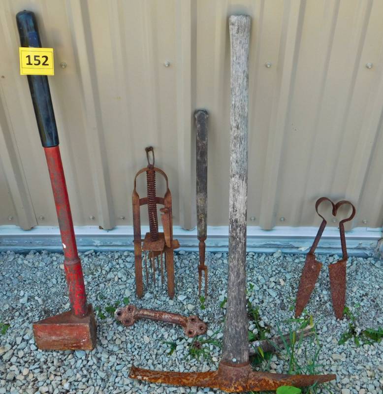 lot of rusty tools