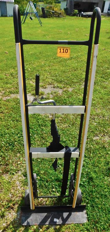 Appliance dolly with ratchet strap