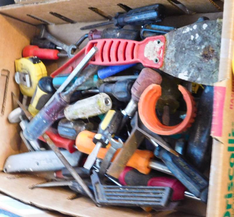 large group of shop garage tools