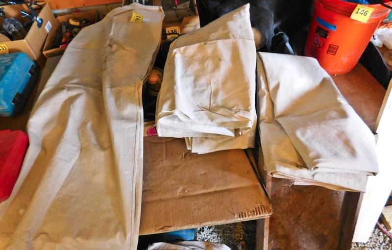 4 Butyl canvas dropcloths 14 x 4