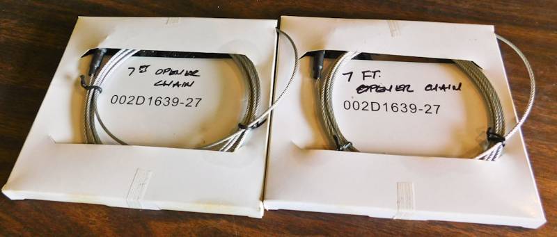 2 packages of 7 garage opener chain