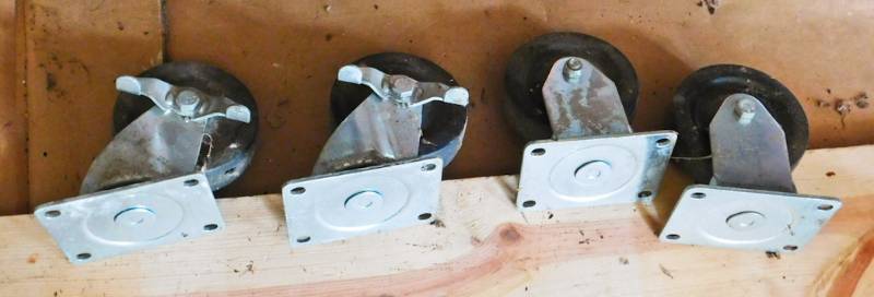 4 medium duty casters