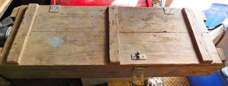 ammo box for 105 mm howitzer rounds
