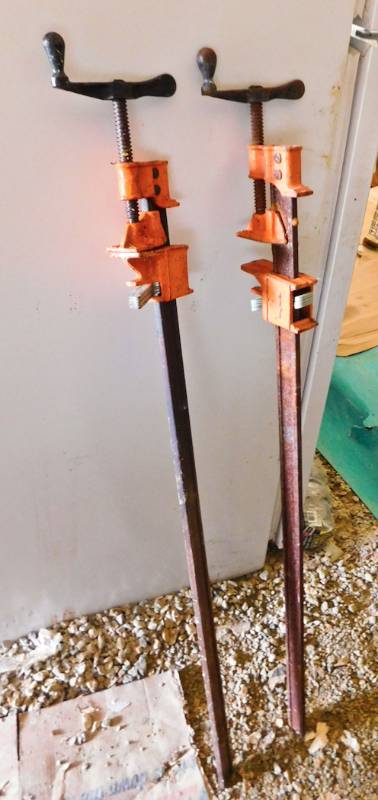large- medium length clamps