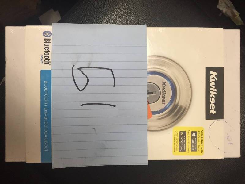 lot 51 image: Kevo Smart Lock Bluetooth Deadbolt  Keyless Entry New Sealed Package