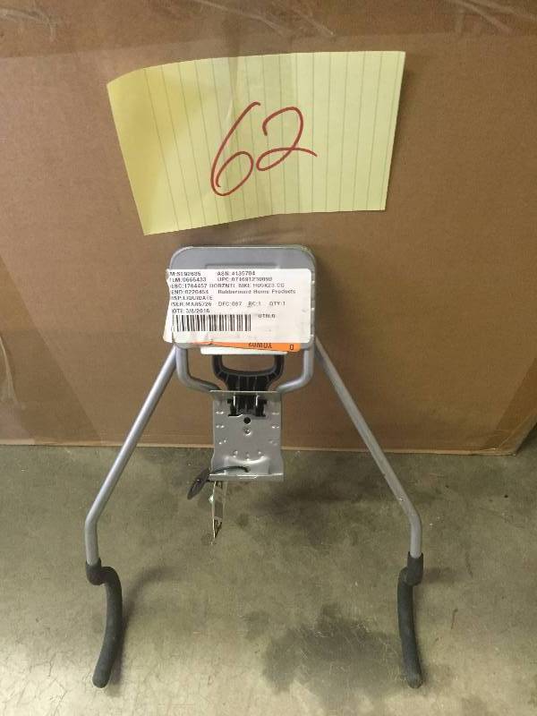 lot 62 image: Rubbermaid FastTrack Garage 1-Bike Horizontal Bike Hook