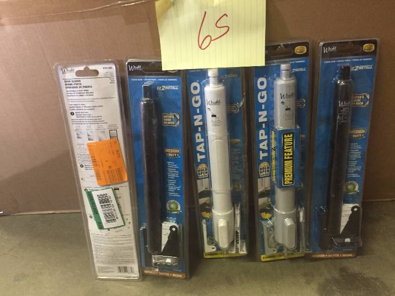 lot 65 image: Lot of 5 Hampton 98665070 Tap and Go Door Closers