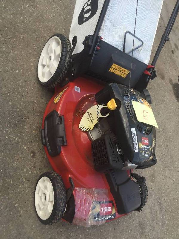 lot 67 image: Toro Recycler 22 Self Propel Model 20371 in good working condition