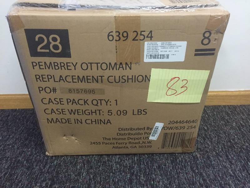 lot 83 image: Pembrey Ottoman Replacement Cushions New