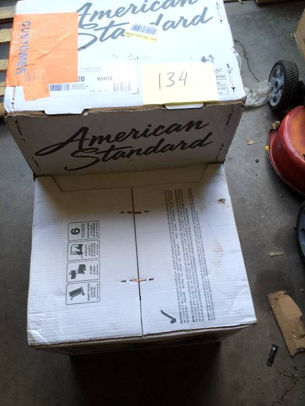 lot 134 image: American Standard Toilets Tofino Complete 1-piece 1.1 GPF Dual Flush Elongated